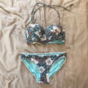 La vie en rose aqua bikini